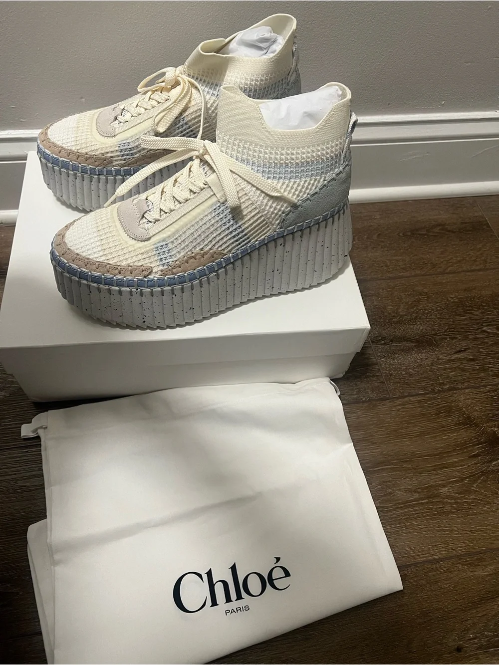 Chloé Nama Wedge Sneakers